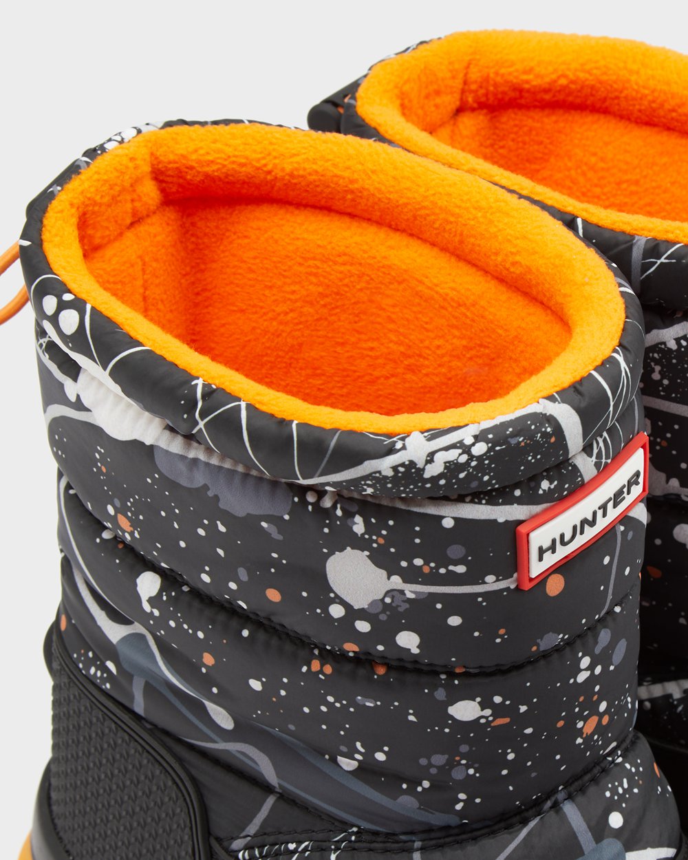 Botas De Neve Hunter Feminina Cinzentas Pretas - Original Printed Insulated Short - 12WYAZPDJ